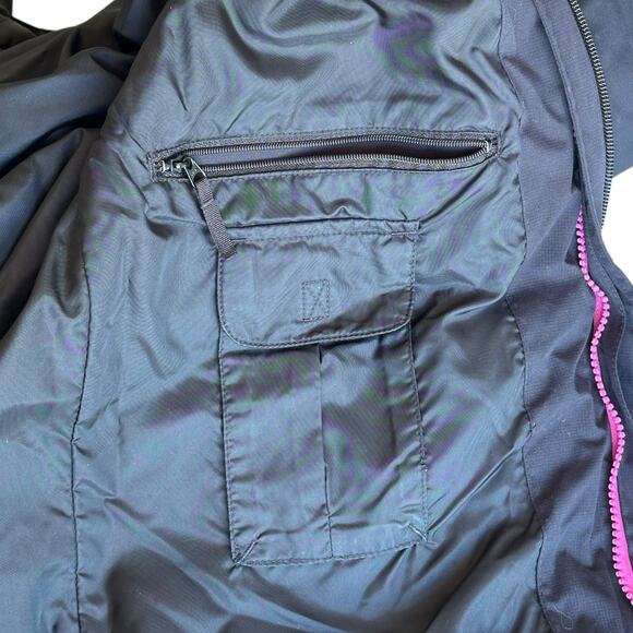Lands End Jacket Womens Size Small Black Water Resistant Outdoor Camping Hiking - Picture 6 of 9